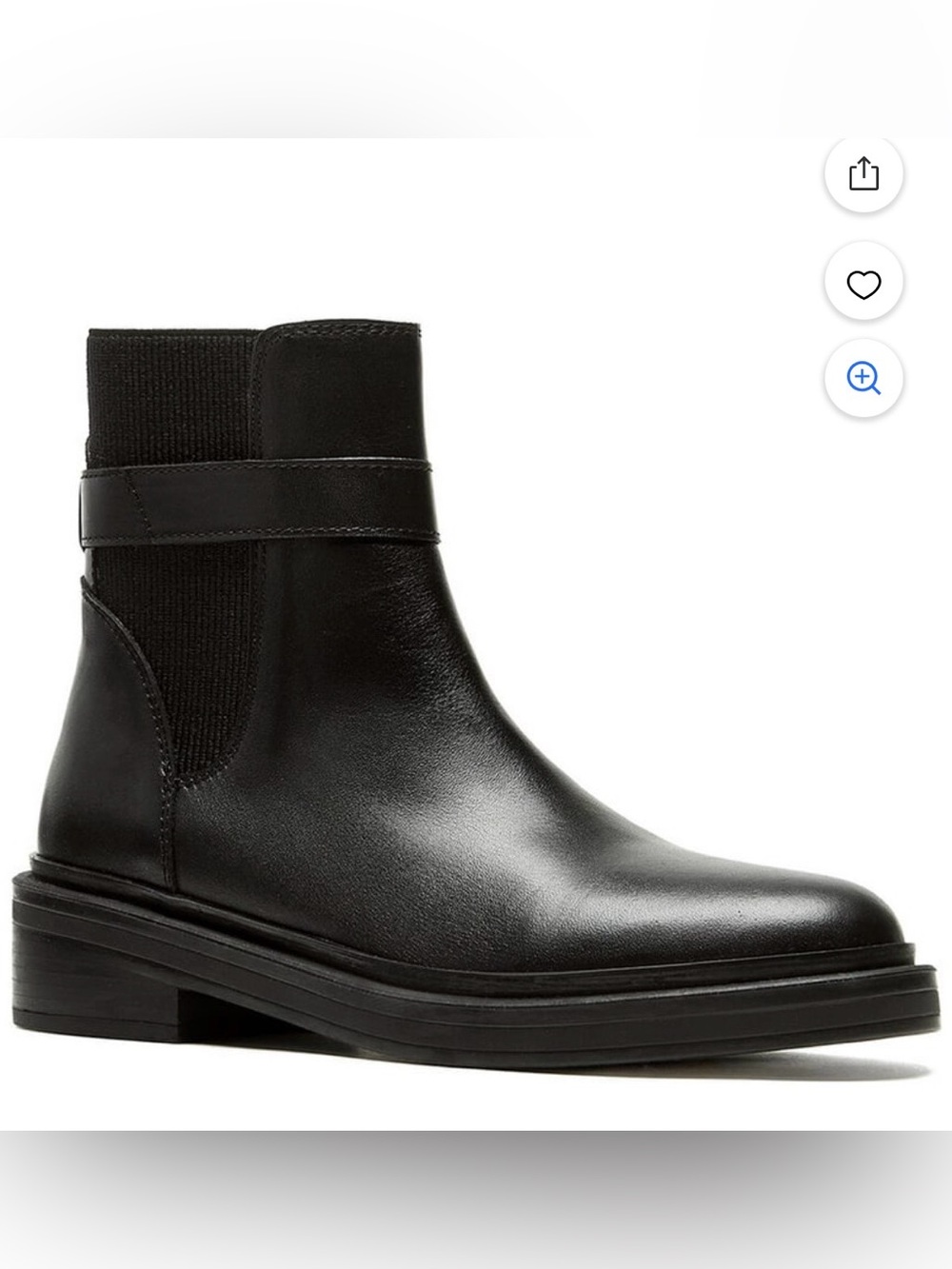 La Canadienne Lily Women’s Black Leather Ankle Boots